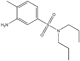 3-amino-4-methyl-N,N-dipropylbenzene-1-sulfonamide Struktur