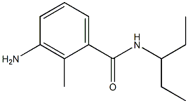 3-amino-N-(1-ethylpropyl)-2-methylbenzamide Struktur