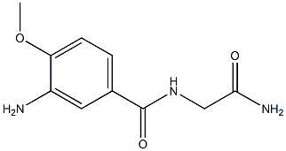 3-amino-N-(2-amino-2-oxoethyl)-4-methoxybenzamide Struktur