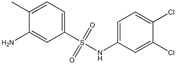 3-amino-N-(3,4-dichlorophenyl)-4-methylbenzene-1-sulfonamide Struktur