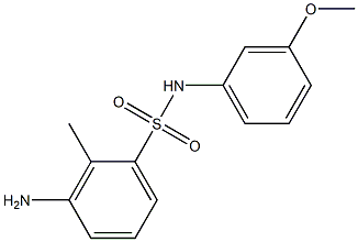 3-amino-N-(3-methoxyphenyl)-2-methylbenzene-1-sulfonamide Struktur