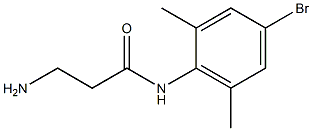 3-amino-N-(4-bromo-2,6-dimethylphenyl)propanamide Struktur