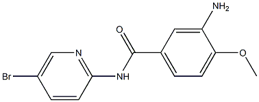 3-amino-N-(5-bromopyridin-2-yl)-4-methoxybenzamide Struktur