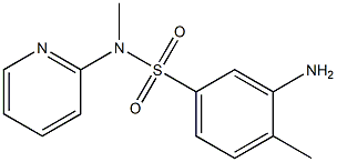 3-amino-N,4-dimethyl-N-(pyridin-2-yl)benzene-1-sulfonamide Struktur