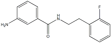 3-amino-N-[2-(2-fluorophenyl)ethyl]benzamide Struktur