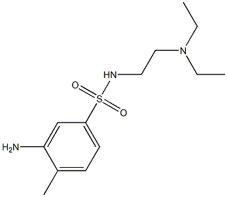 3-amino-N-[2-(diethylamino)ethyl]-4-methylbenzene-1-sulfonamide Struktur