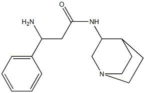 3-amino-N-1-azabicyclo[2.2.2]oct-3-yl-3-phenylpropanamide Struktur