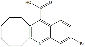 3-bromo-6H,7H,8H,9H,10H,11H-cycloocta[b]quinoline-12-carboxylic acid Struktur