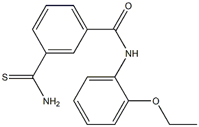 3-carbamothioyl-N-(2-ethoxyphenyl)benzamide Struktur