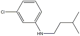 3-chloro-N-(3-methylbutyl)aniline Struktur