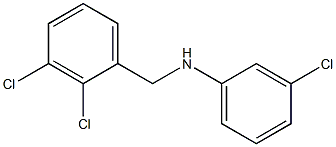 3-chloro-N-[(2,3-dichlorophenyl)methyl]aniline Struktur