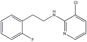 3-chloro-N-[2-(2-fluorophenyl)ethyl]pyridin-2-amine Struktur