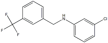 3-chloro-N-{[3-(trifluoromethyl)phenyl]methyl}aniline Struktur