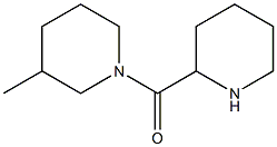 3-methyl-1-(piperidin-2-ylcarbonyl)piperidine Struktur