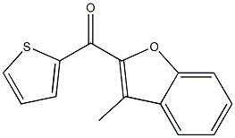 3-methyl-2-(thiophen-2-ylcarbonyl)-1-benzofuran Struktur