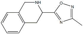 3-methyl-5-(1,2,3,4-tetrahydroisoquinolin-3-yl)-1,2,4-oxadiazole Struktur