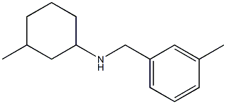 3-methyl-N-[(3-methylphenyl)methyl]cyclohexan-1-amine Struktur