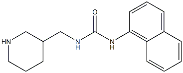 3-naphthalen-1-yl-1-(piperidin-3-ylmethyl)urea Struktur