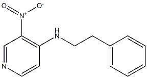 3-nitro-N-(2-phenylethyl)pyridin-4-amine Struktur