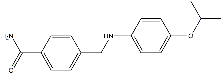 4-({[4-(propan-2-yloxy)phenyl]amino}methyl)benzamide Struktur