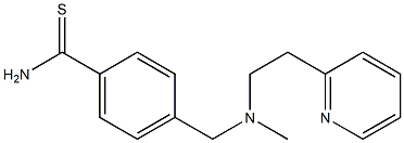 4-({methyl[2-(pyridin-2-yl)ethyl]amino}methyl)benzene-1-carbothioamide Struktur