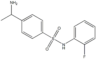 4-(1-aminoethyl)-N-(2-fluorophenyl)benzene-1-sulfonamide Struktur