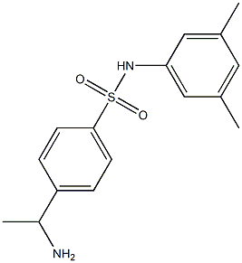 4-(1-aminoethyl)-N-(3,5-dimethylphenyl)benzene-1-sulfonamide Struktur