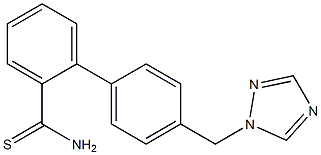 4'-(1H-1,2,4-triazol-1-ylmethyl)-1,1'-biphenyl-2-carbothioamide Struktur