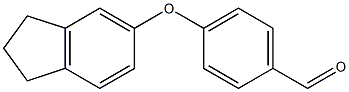 4-(2,3-dihydro-1H-inden-5-yloxy)benzaldehyde Struktur