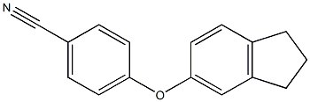 4-(2,3-dihydro-1H-inden-5-yloxy)benzonitrile Struktur