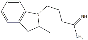 4-(2-methyl-2,3-dihydro-1H-indol-1-yl)butanimidamide Struktur