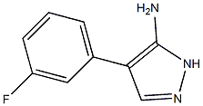 4-(3-fluorophenyl)-1H-pyrazol-5-amine Struktur