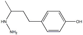 4-(3-hydrazinylbutyl)phenol Struktur