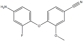 4-(4-amino-2-fluorophenoxy)-3-methoxybenzonitrile Struktur