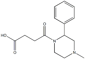 4-(4-methyl-2-phenylpiperazin-1-yl)-4-oxobutanoic acid Struktur