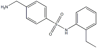 4-(aminomethyl)-N-(2-ethylphenyl)benzenesulfonamide Struktur