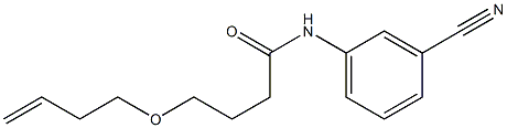 4-(but-3-en-1-yloxy)-N-(3-cyanophenyl)butanamide Struktur