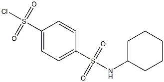 4-(cyclohexylsulfamoyl)benzene-1-sulfonyl chloride Struktur