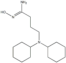 4-(dicyclohexylamino)-N'-hydroxybutanimidamide Struktur