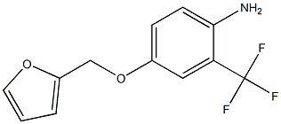 4-(furan-2-ylmethoxy)-2-(trifluoromethyl)aniline Struktur