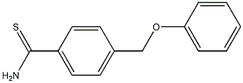 4-(phenoxymethyl)benzenecarbothioamide Struktur