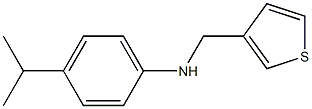 4-(propan-2-yl)-N-(thiophen-3-ylmethyl)aniline Struktur