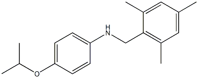 4-(propan-2-yloxy)-N-[(2,4,6-trimethylphenyl)methyl]aniline Struktur