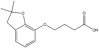 4-[(2,2-dimethyl-2,3-dihydro-1-benzofuran-7-yl)oxy]butanoic acid Structure