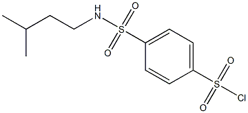 4-[(3-methylbutyl)sulfamoyl]benzene-1-sulfonyl chloride Struktur