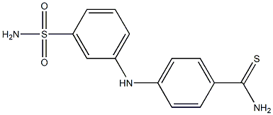 4-[(3-sulfamoylphenyl)amino]benzene-1-carbothioamide Struktur