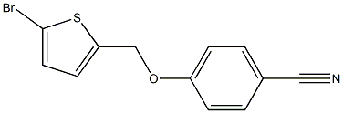 4-[(5-bromothien-2-yl)methoxy]benzonitrile Struktur