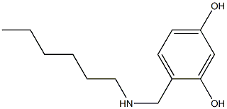 4-[(hexylamino)methyl]benzene-1,3-diol Struktur