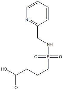 4-[(pyridin-2-ylmethyl)sulfamoyl]butanoic acid Struktur