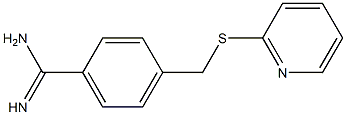 4-[(pyridin-2-ylsulfanyl)methyl]benzene-1-carboximidamide Struktur